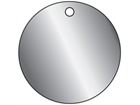 Blank soft faced aluminium metal tags.