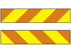 Long vehicle chevron transport sign