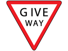 Give way sign