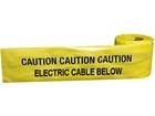 Caution electric cable below tape.