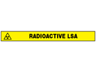 Radioactive LSA barrier tape