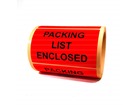 Packing list enclosed labels