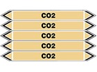 CO2 flow marker label.