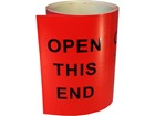 Open this end shipping label.