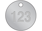 Embossed Tinplate Tags, 51mm diameter