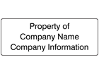 High Temperature Labels, 19mm x 50mm