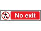 No exit, mini safety sign.
