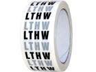 LTHW pipeline identification tape.