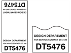 Assetmark cable wrap serial number label (black text), 100mm x 50mm