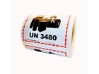 UN3480 lithium ion battery label