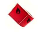 Flammable symbol, class 2, hazard diamond label