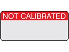 Not calibrated aluminium foil labels.