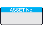 Asset number aluminium foil labels.