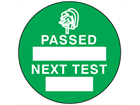 Passed next test label.