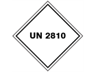 UN 2810 (Pesticides, weed killer) label.