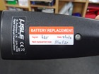 Battery replacement write and seal labels.