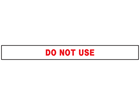Do not use barrier tape