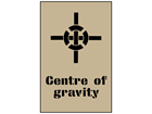 Centre of gravity stencil