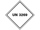 UN 3269 (Polyester resin) label.