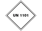 UN 1101 (Butane or butane mixtures) label.