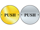 Push symbol door sign.