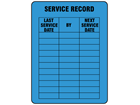 Service record label