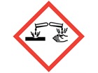 GHS corrosive hazard label