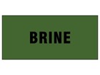 Brine pipeline identification tape.
