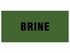 Brine pipeline identification tape.