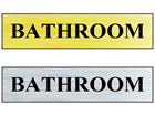 Bathroom public area sign