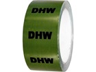 D.H.W pipeline identification tape.