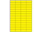 Yellow polyester laser labels, 21.2mm x 52.5mm