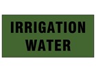 Irrigation water pipeline identification tape.