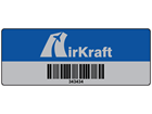 Scanmark foil barcode label (logo / full design), 19mm x 50mm