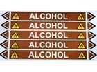 Alcohol flow marker label.