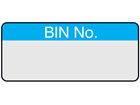 Bin number aluminium foil labels.