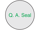 Q. A. Seal label