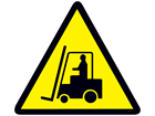 Warning forklift trucks sign