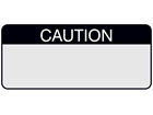 Caution aluminium foil labels.