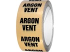 Argon vent pipeline identification tape.