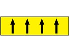 Flow indication tape for flammable liquids and gases