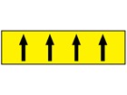 Flow indication tape for flammable liquids and gases