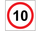 Site Sign - 10 MPH Speed Limit - Non-Reflective