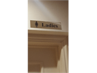 Ladies metal doorplate