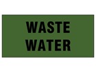 Waste water pipeline identification tape.