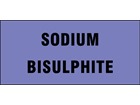 Sodium bisulphite pipeline identification tape. 