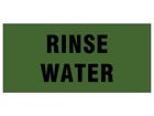 Rinse water pipeline identification tape.