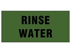 Rinse water pipeline identification tape.