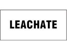 Leachate pipeline identification tape.