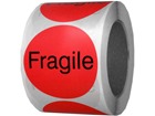 Fragile packaging label